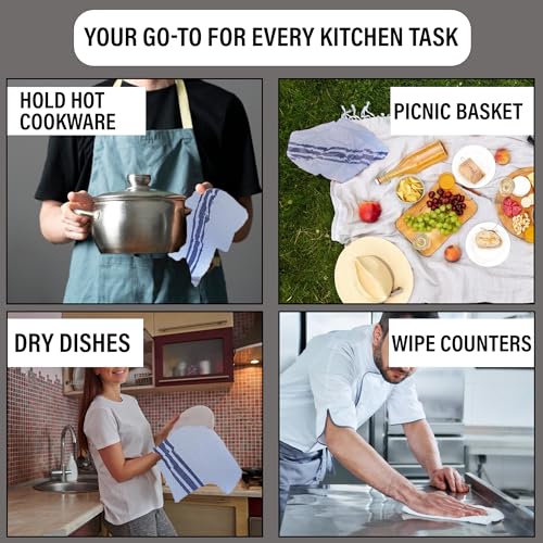 Gevaldik 5 Pack Cotton Kitchen Cloth Sets - Bar Towel - Absorbent Dish Cloths for Drying Dishes - Soft, Long-Lasting, Highly Absorbent Kitchen Towels - Multipurpose Cleaning Cloths - Tea Towels Pack - Cosy Home Interiors Gevaldik 5 Pack Cotton Kitchen Cloth Sets - Bar Towel - Absorbent Dish Cloths for Drying Dishes - Soft, Long-Lasting, Highly Absorbent Kitchen Towels - Multipurpose Cleaning Cloths - Tea Towels Pack - Image 5