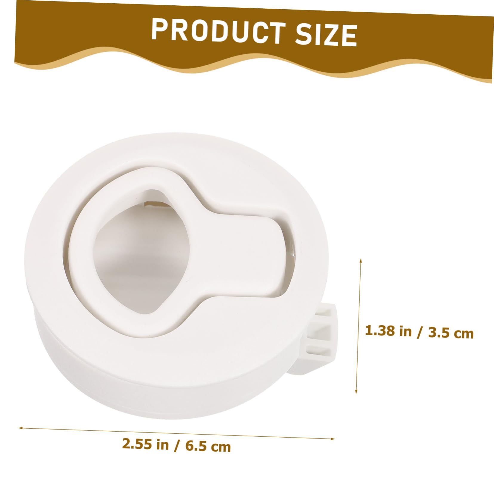 PRETYZOOM Rv Door Hatch Locking Handle Marine Flush Pull Slam Latch Round Pull Bracelet