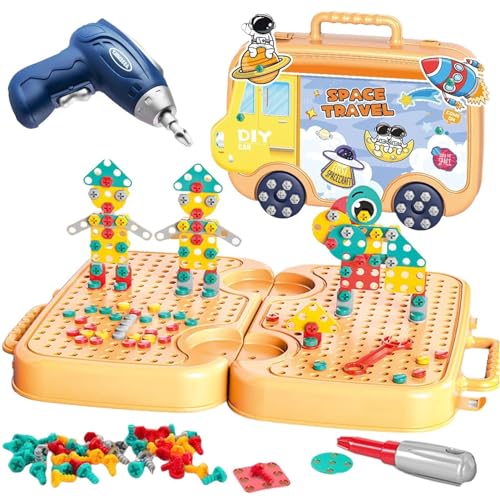 Conjunto de construção de chave de fenda infantil, conjunto de placa de chave de fenda para crianças