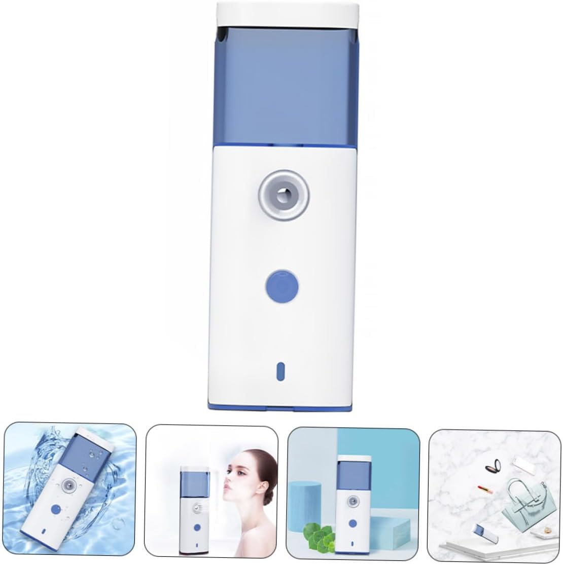Portable Nano Facial Humidifier Mist Steamer for Hydrating Dry Skin Rechargeable Beauty Care Mister for Face Moisturizing and Softening Compact Travel-Friendly Hydration Spray