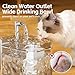 MANON ROSA Cat Water Fountain, Automatic Pet Water Dispenser with Quiet Pump & 6 Replacement Filters, Healthy Hydration Supplies for Cats & Small Dogs - Indoor Drinking Fountain