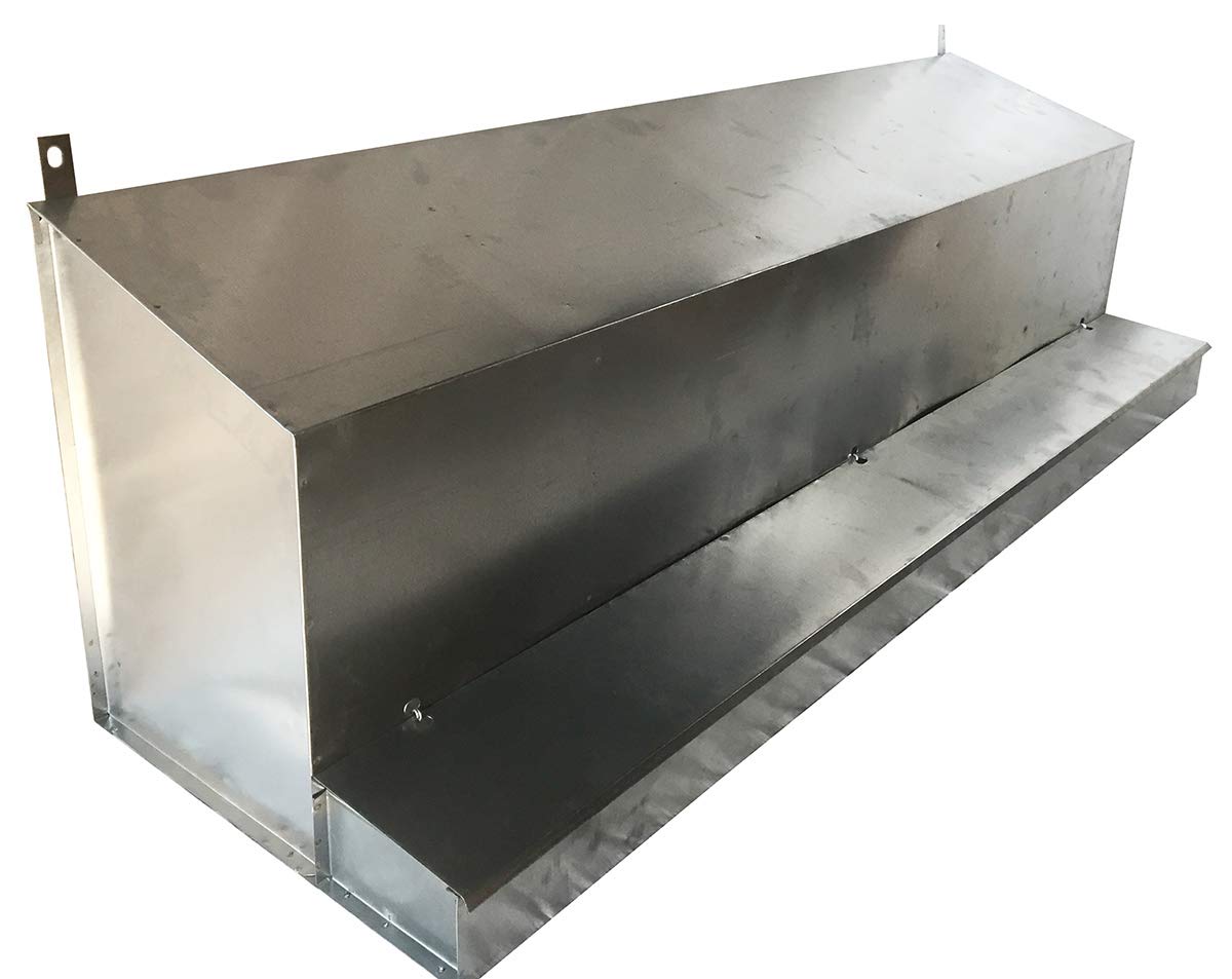 Nido a 5 Posti per Galline Ovaiole. Raccolta Uova dall'Esterno del Pollaio. Ingombro cm 140 x 39 x H 42