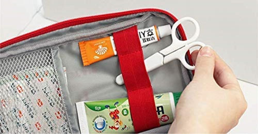 CARTENZA Emergency First Aid Kit Organizer – Portable Empty Medicine Pouch for Travel, Car, Home, Office – Compact Medical Storage Case 2