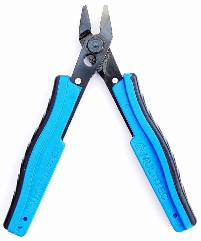 TESTIN ELECTRONICS Multitec 7 Alloy Steel Nippers And Micro Shears (Blue) 2