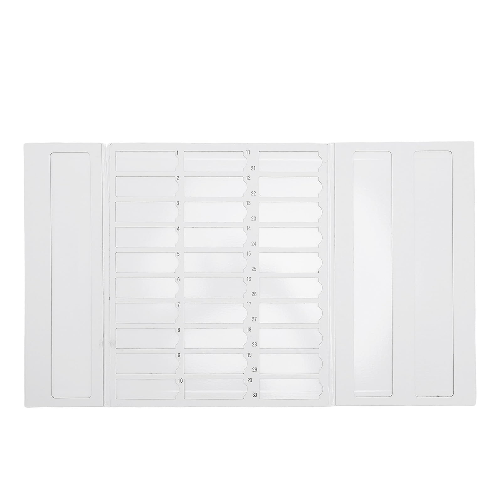 Ausla Bandeja de Almacenamiento de Diapositivas de Microscopio, Cartón Plegable, 30 Diapositivas de Capacidad, Ranuras Numeradas 7.8x2.6cm/3.1x1in Cada Tamaño de Ranura