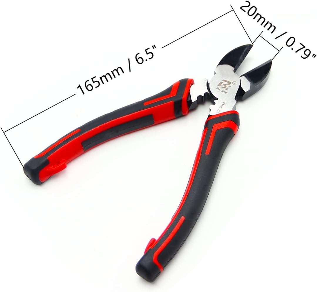 Utoolmart PM-3216 Diagonal Cutting Pliers 6 Inch Side Cutter for Crimping Cutting Wires 1Pcs