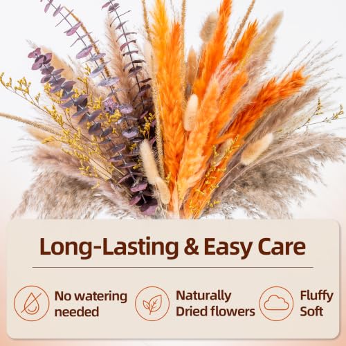 Boho Decor Pampas Grass and Eucalyptus Bouquet