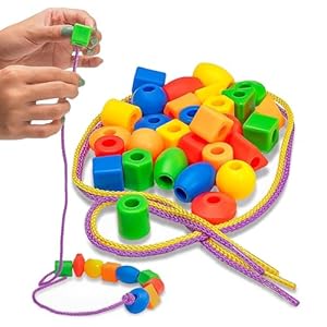 Skoolzy Lacing Beads 30 Pcs for Mon...