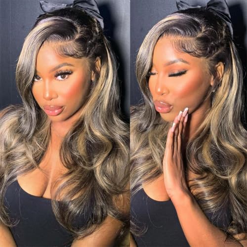 Balayage Ombre Highlight Body Wave 13x6 Wig 26"