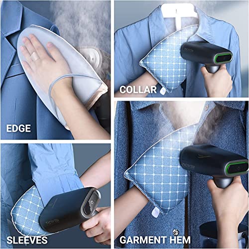 Image of CUBIZ Garment Steamer Ironing Glove, Waterproof Anti Steam Mitt with Finger Loop, Complete Care Protective Garment Steaming Mitt, Heat Resistant Gloves for Clothes Steamers (1 x MULTI-COLOR)