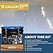 PerformanceDIY Good Kit 15 Gallon Epoxy Floor Coating-Dark Gray Base with Domino 1/4