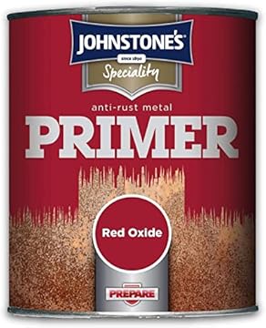 Johnstone's - Speciality Anti-Rust Metal Primer - Red Oxide - Anti Corrosive - Preventing Rust - Suitable for Garden Furniture, Gates & Railings - 8m2 Coverage per Litre - 750ml