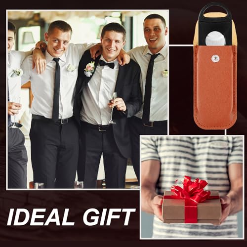 Image of Lasnten 10 Set Cutter with Leather Case Ring Fit Almost Sizes Clippers Keychain Accessories Father's Day Gifts for Men