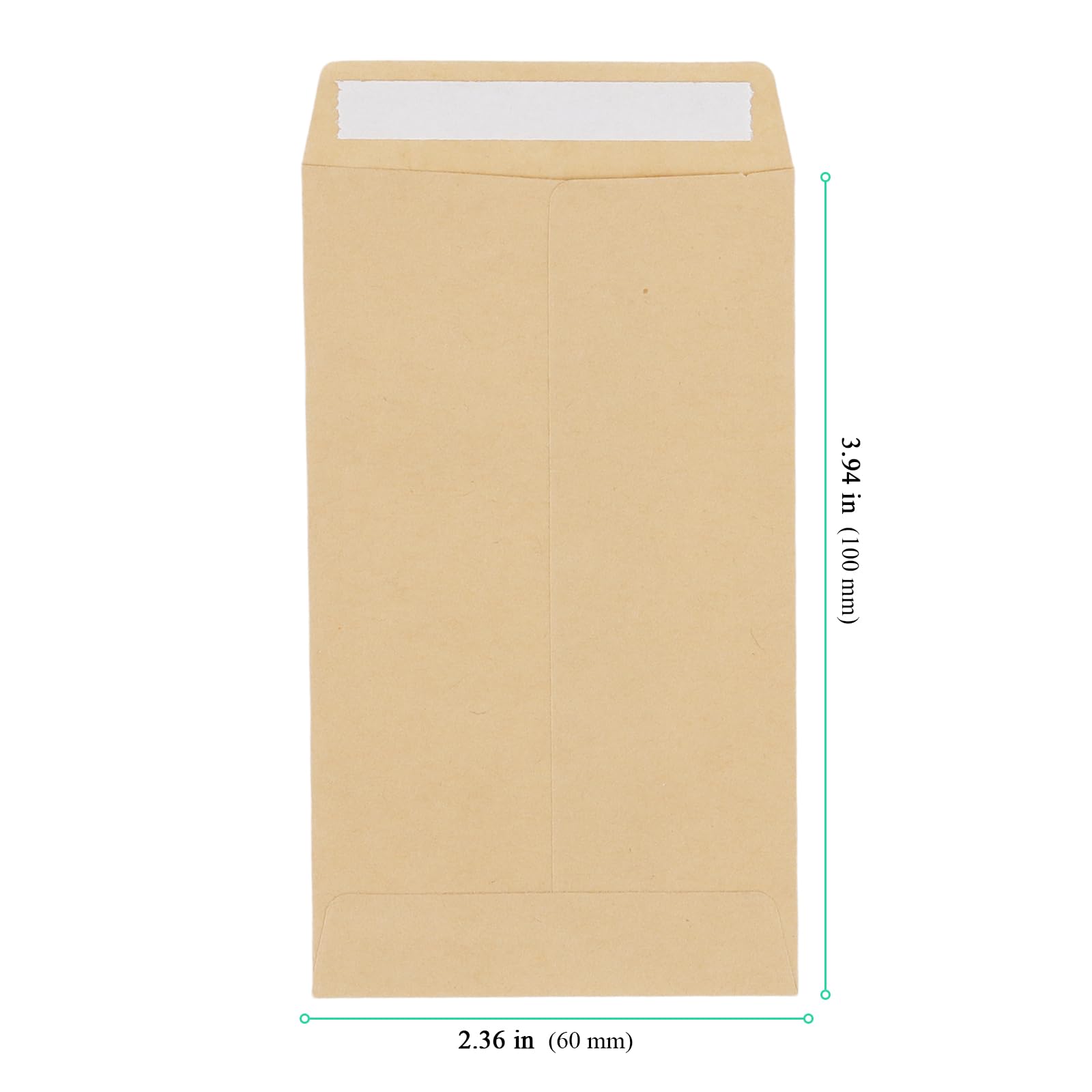 Enveloppes en papier kraft marron 6 x 10 cm Lot de 300 pour envoi et rangement