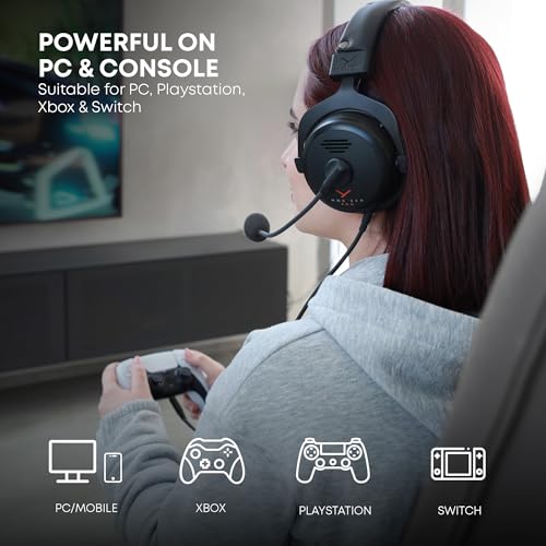 Image of beyerdynamic MMX 330 Pro Open-Back Gaming Headset with Stellar.45 Driver and Condenser Microphone, Wired Gaming Headphone Suitable for PC, Gaming Console, PS, Switch. Handmade in Germany, Black