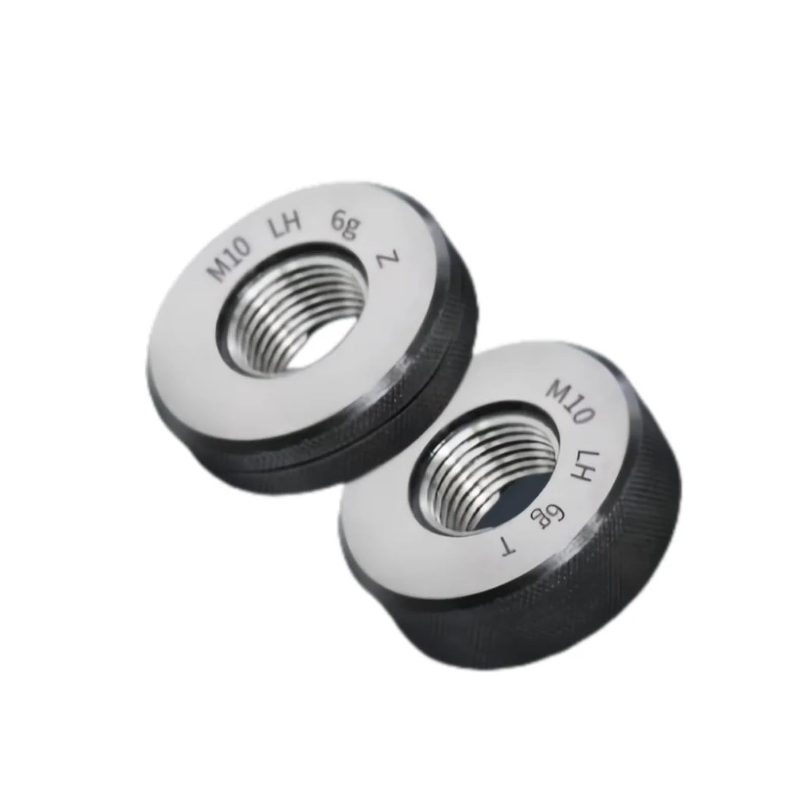Jauge à anneaux filetés 1 jeu (1 x GO + 1 x NOGO) Jauge à anneau à filetage fin métrique gauche non standard, précision 6 g, outil de mesure(M34X1.0-6g LH T Z)
