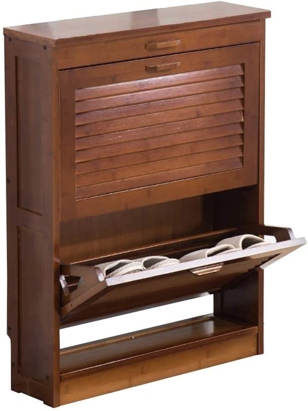 Free Standing Shoe Racks Shoe Closet Furniture 2 Drawer Shoe Cabinet Cabinet Storage Foot Board Organizer Unit Home Storage Rack Shoe Rack (Color : B) (B)