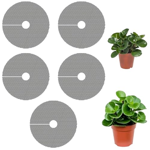 MIJIJHH 5 Pcs Squirrel Guards for Potted Plants 11.9 Inch Soil Cover for Indoor Plants Plant Pot Cover for Outdoor Indoor Garden Plant Landscaping