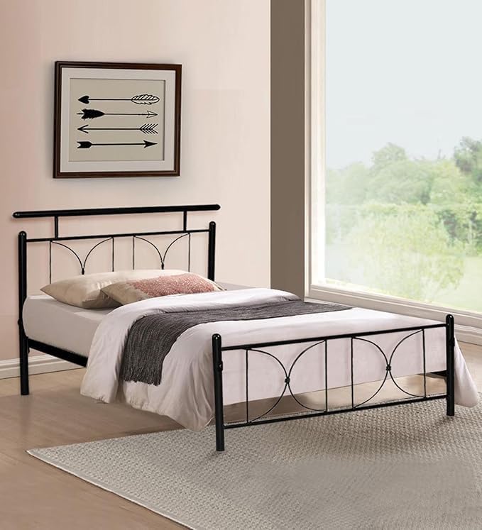 Image of Benjamin Extra Single Size Bed Frame Without Mattress (Aiden) - Durable and Sturdy Design, Ideal for Bedrooms, Guest Rooms, Small Spaces - Easy Assembly, Modern Style