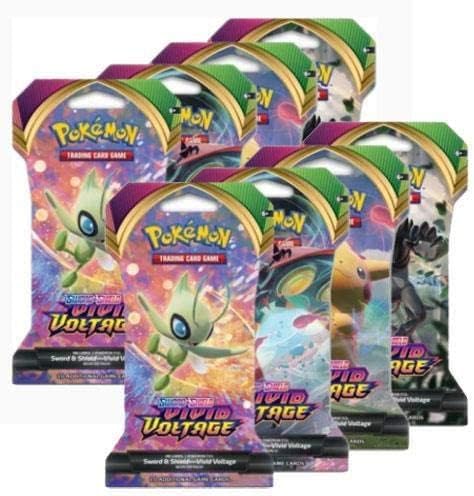 Pokemon Sword and Shield Vivid Voltage Sleeved Boosters - 8 Random Packs
