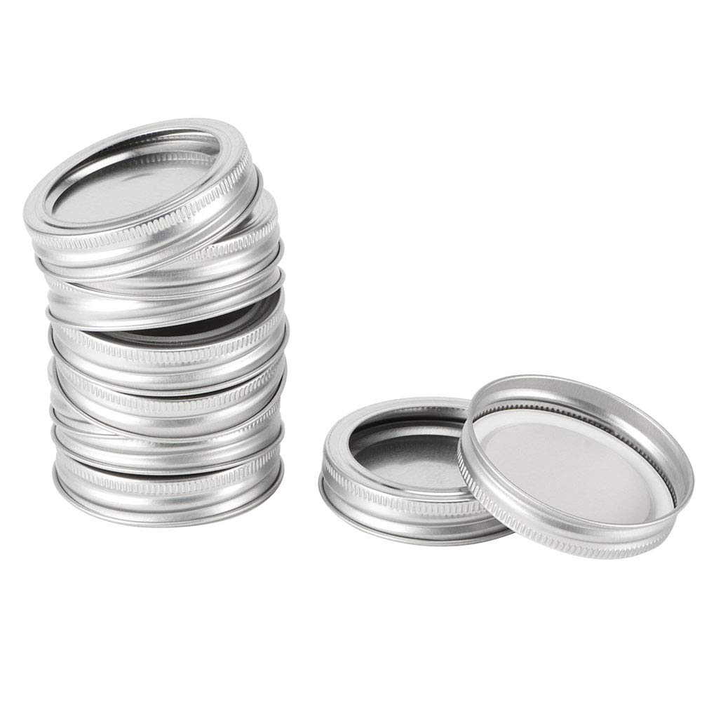 10er Set Sternen-Ausschnitt Deckel Für Einmachgläser – Verzinkter Stahl, Ø 7,6 Cm, Für Breite Öffnungen | Ideal Für Deko, Kerzen & DIY