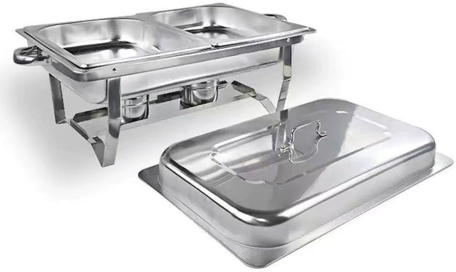 AIZYR Chafing Dishes for Buffet, Chafing Dish Buffet Warmers Sets Food Warmers with Fuel Holders for Parties, Wedding, Banquets,Single Grid