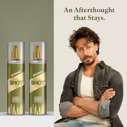Image of Layer'r Shot Gold Sporty Body Spray for Men 135ml | Long-Lasting Deodorant with Fresh Grapefruit, Pineapple & Vanilla Amber Fragrance | All-Day Freshness | Ideal for Daily Use