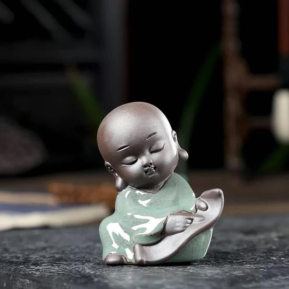 Amazon.co.jp: かわいい赤ちゃんの僧侶像 中国の絵画の僧侶フィギュア 