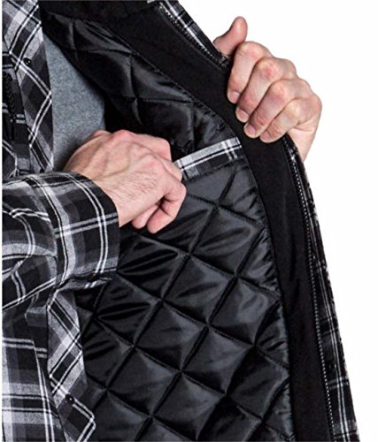 Image of BC Clothing Mens Hoodie Flannel Shirt Jacket