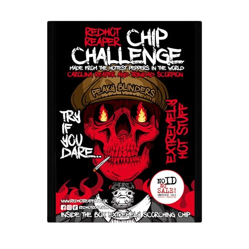 Red Hot Reaper Challenge Hottest Chip Peaky Blinders Carolina Reaper Spicy Challenge - Stupidly Spicy Hot Chip