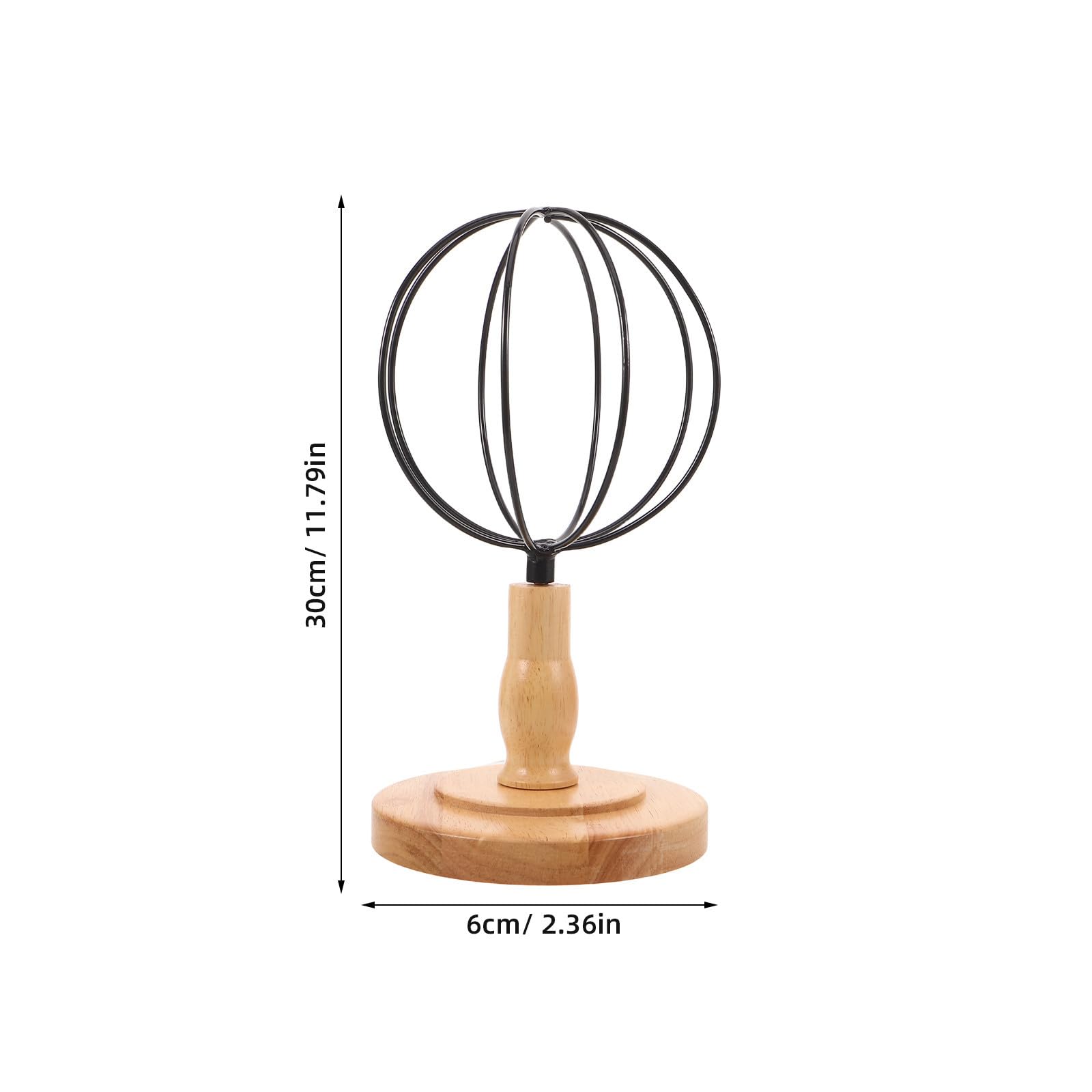 ABOOFAN Espositore con Base in Legno Smontabile in Ferro per Cappelli