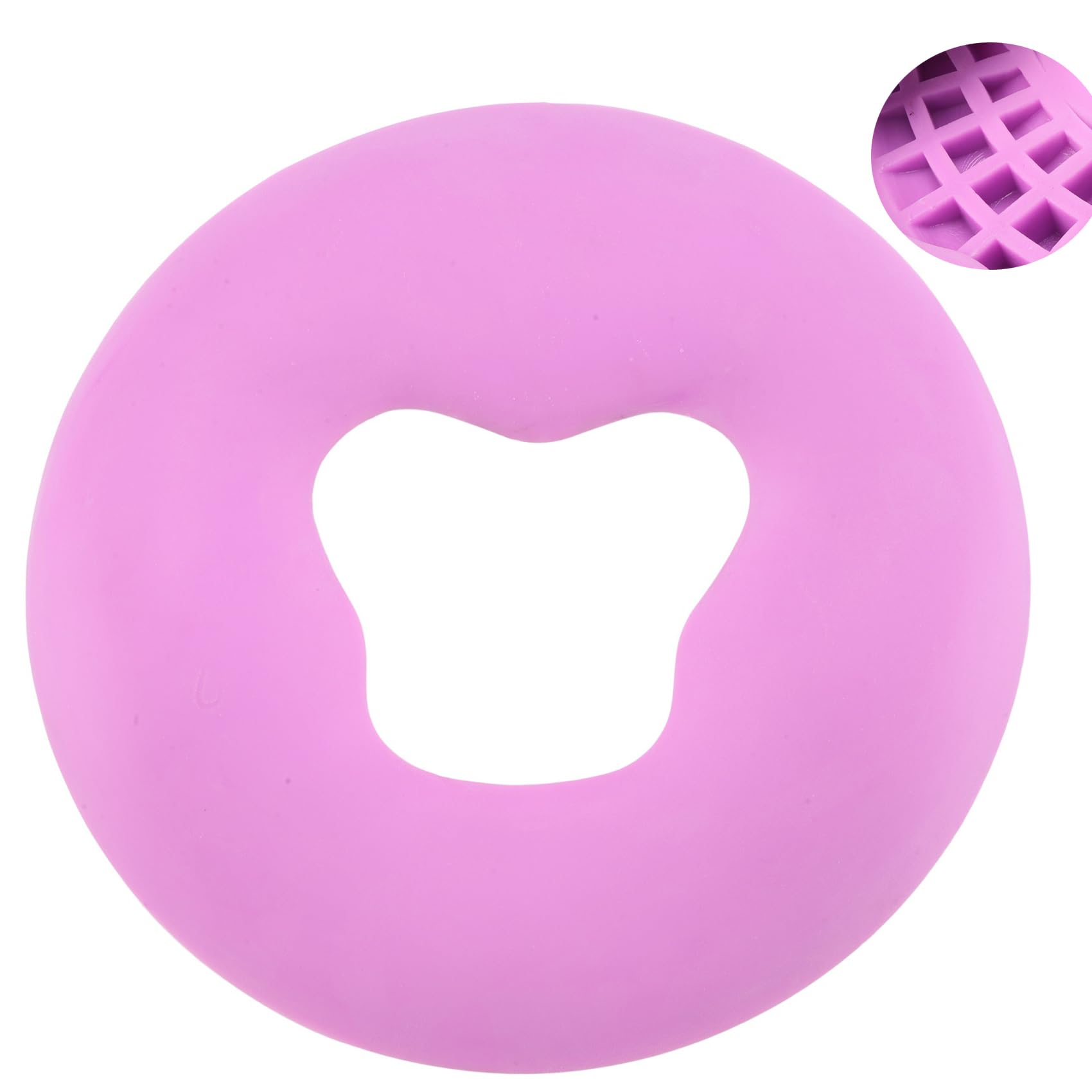 Jevina Almohada de silicona para la cara de cuna, cojín de masaje púrpura para de belleza, diseño antideslizante, duradero