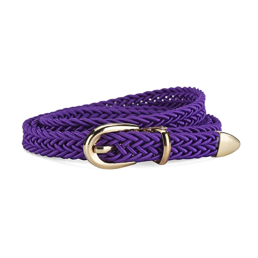 Braided Waist Belt Metal Buckle Female Vintage Fake Straw Wide Belts Strap Detachable Alloy Weave