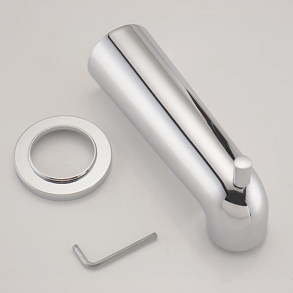 7 Inch Slip on Bathtub Spout with Diverter, Compatible with Moen 3839/3853,Extra Long Diverter Tub Spout Fits 1/2" Copper Tube(5/8" Diameter),Chrome