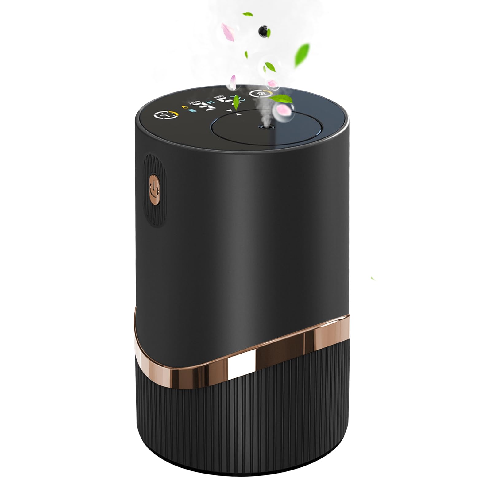 Difusor de aceite esencial sin agua, difusor de aromaterapia de 5 a 20 ml, máquina de aire portátil recargable de 2000 mAh, 4 niveles de niebla y temporizadores de 1/2/3/4/6 horas para el hogar,