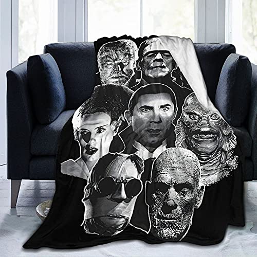 Mioolkt Frankenstein Blanket Throw Blankets Ultra Soft Flannel Lightweight Throws For Couch, Bed cover