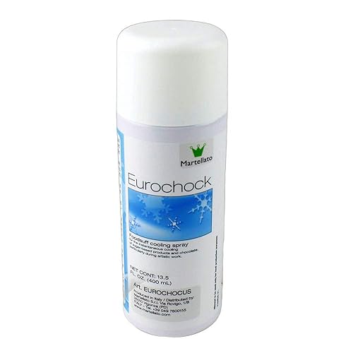 Martellato EUROCHOC - Aerosol refrigerante/congelador para chocolate y productos a base de azúcar; 13.5 onzas líquidas (13.5 fl oz)