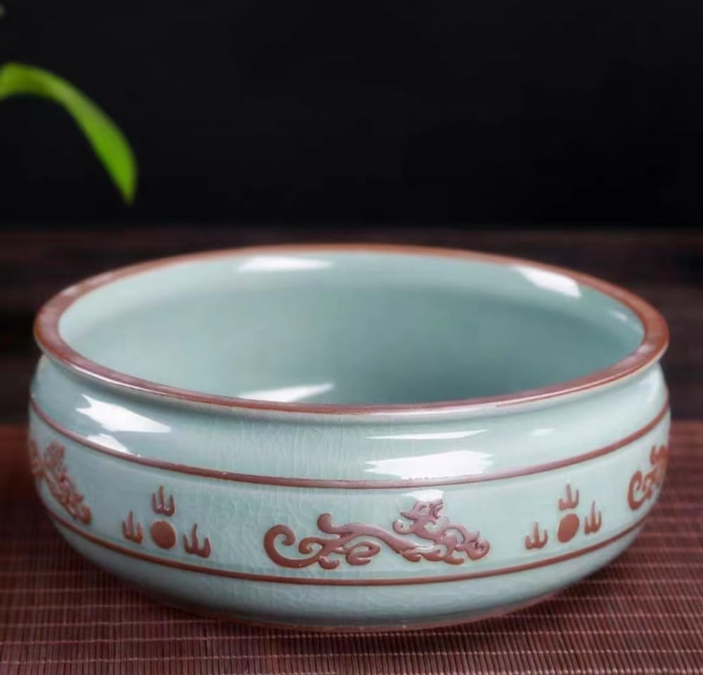 Pot Hydroponique 3 Trous Pour Jacinthes & Jonquilles - Jauge D'eau - Idéal Intérieur, Bureau, Débutants