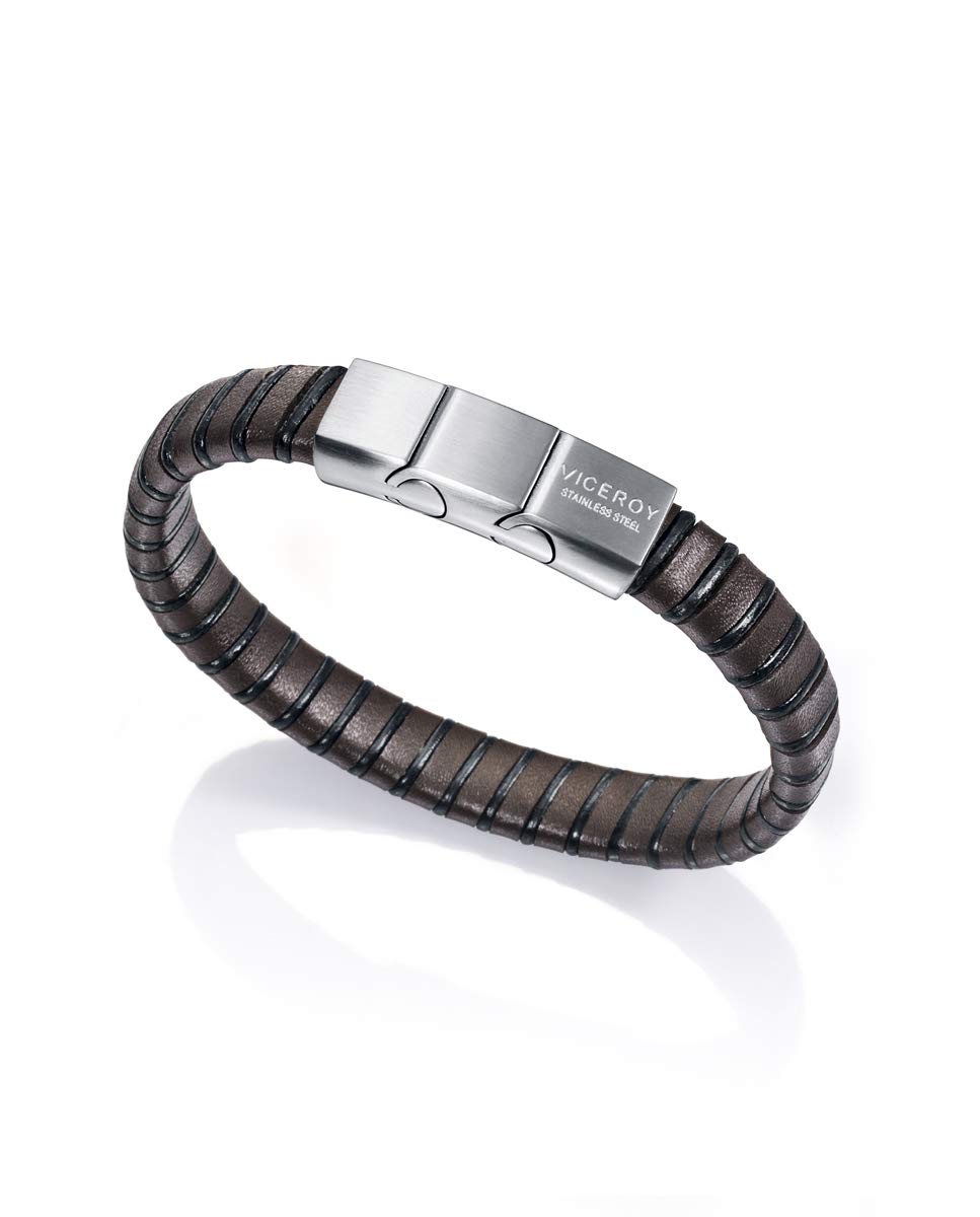 Viceroy Fashion - Pulsera Piezas Piel Bitono Y Acero Sr Fashion - 75055P09011