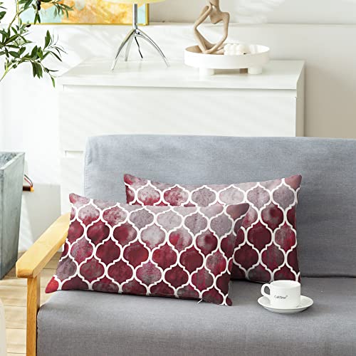 CaliTime Copricuscini e federe 2 Pack 30cm x 50cm