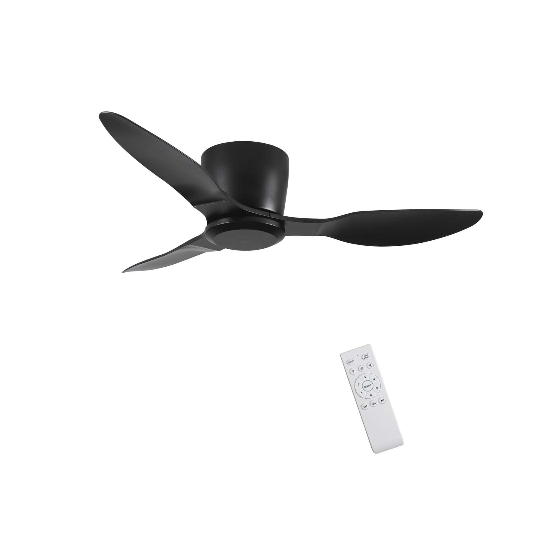 42 Inch Smart Ceiling Fan with Remote, Modern Flush Mount &Low Profile Ceiling Fan for Bedroom & Living Room, Outdoor Ceiling Fans for Patios, 6