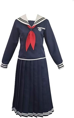 Cos-Animefly Disfraz de anime Toko Fukawa para cosplay, colegio japonés, camisa de vestir de marinero, conjunto completo