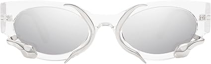Trendy Sunglasses for Women Men Vintage Narrow Cateye Metal Snake Sunnie Y2k Accessories AP3621