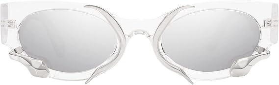 Trendy Sunglasses for Women Men Vintage Narrow Cateye Metal Snake Sunnie Y2k Accessories AP3621