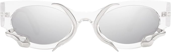 Trendy Sunglasses for Women Men Vintage Narrow Cateye Metal Snake Sunnie Y2k Accessories AP3621