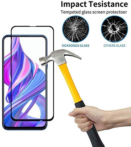 Image of Screen Protector for Huawei Honor 9X / Y9 Prime (2019) (Black) Tempered Glass Edge-to-Edge 6D Screen Guard With Installation Kit