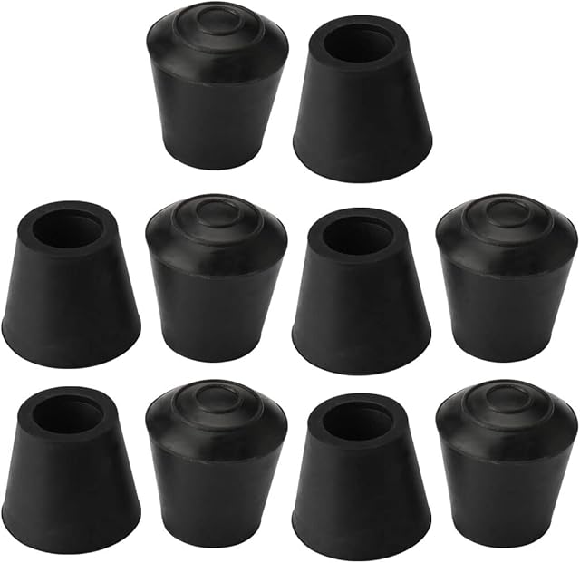 sourcing map 10pcs Chair Leg Tips Caps 11.5mm Anti Slip Rubber Furniture Table Feet Cover Floor Protector Reduce Noise Prevent Scratches