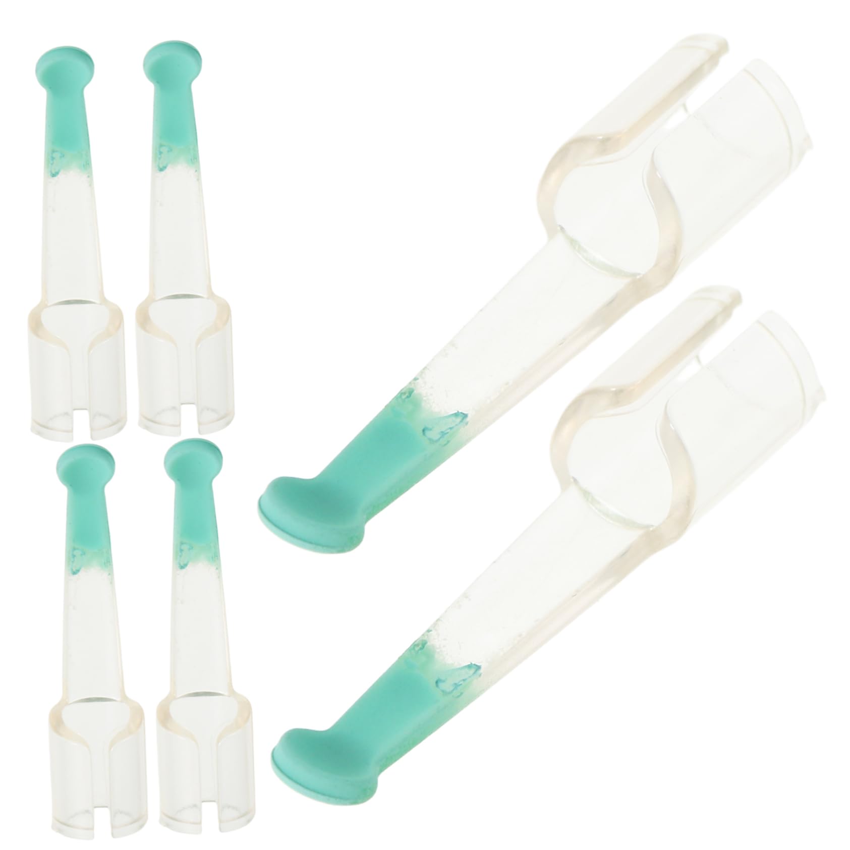 Baluue Silicone Ear Wax Spoon Heads 6pcs Replacement Tips for Ear Cleaning for Ages