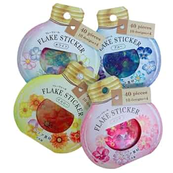 【新品・未使用】フレークシール クリア素材 46点セット Amazon | ワールドクラフト シール キラキラクリアフレーク