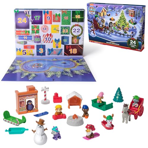 Paw Patrol Calendario Dell'Avvento 2024 Con 24 Sorprese, Tra Cui Personaggi, Accessori E Giocattoli Paw Patrol, Per Bambini E Bambine Da 3 Anni In Su